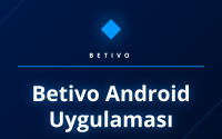 Akıllı telefonda açık olan Betivo Android uygulaması arayüzü