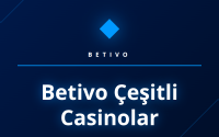 Betivo çeşitli casinolar için tasarlanmış renkli slot makinesi.
