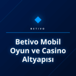 Akıllı telefon ekranında Betivo mobil oyun ve casino altyapısı arayüzü