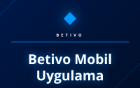 Akıllı telefonda Betivo mobil uygulama arayüzü ve bahis seçenekleri