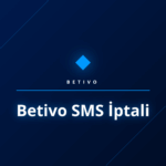 Betivo SMS iptali işleminin adımlarını gösteren rehber görseli.